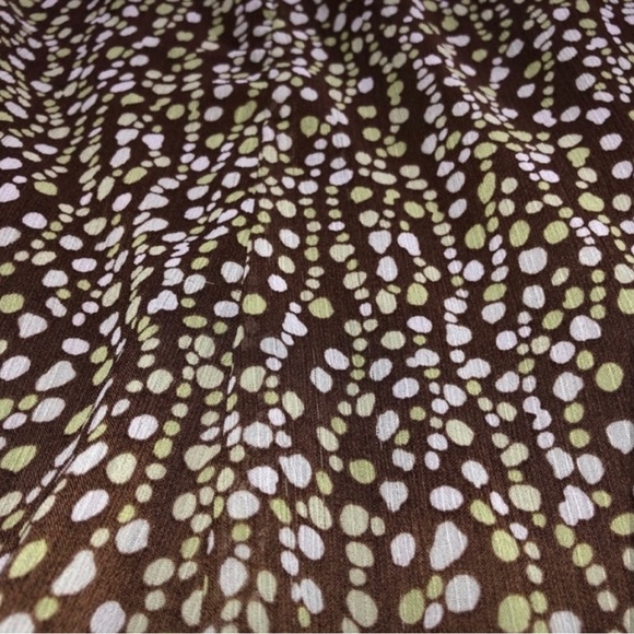Polka Dots Light Polyester Midi Skirt Size 12P - Picture 4 of 5
